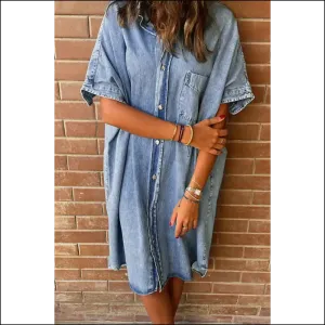 Denim Shirt Dress: Light Blue Vintage  & Ready to Party (or Not) 🤷‍♀️ Needful Things