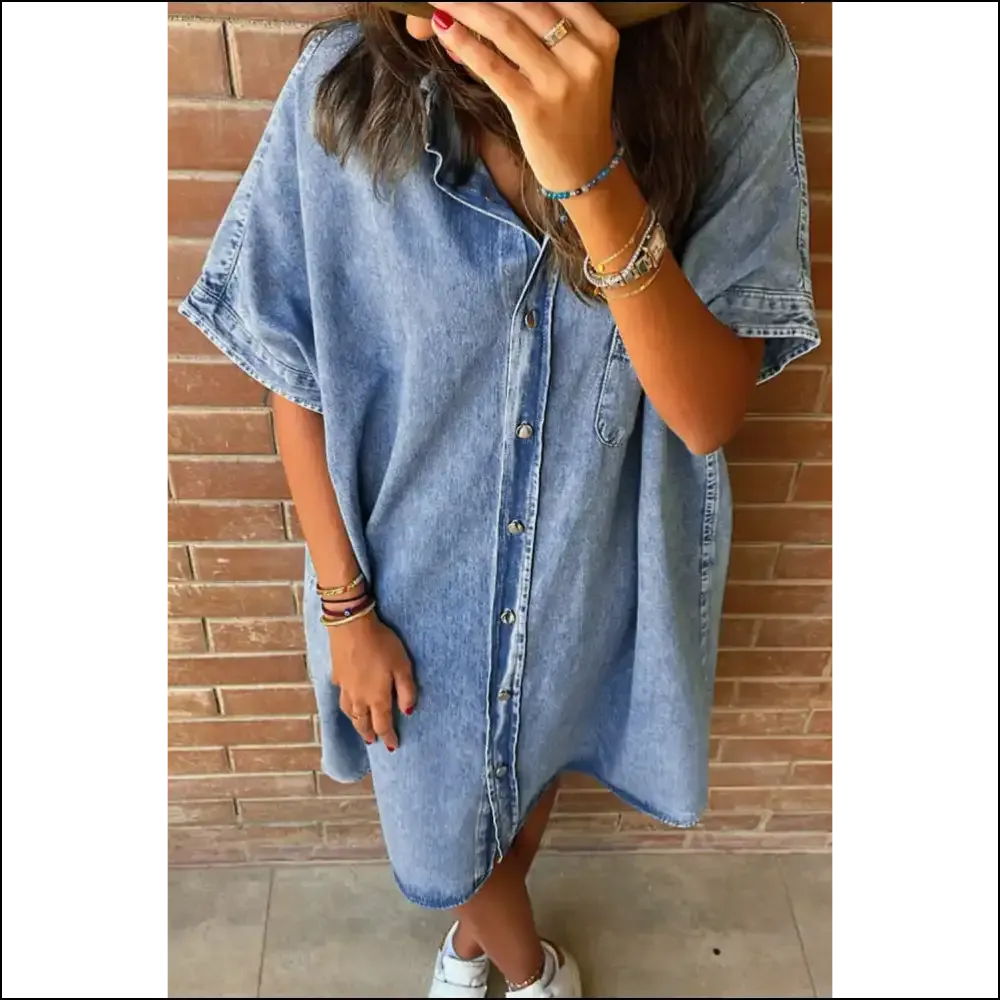 Denim Shirt Dress: Light Blue Vintage  & Ready to Party (or Not) 🤷‍♀️ Needful Things
