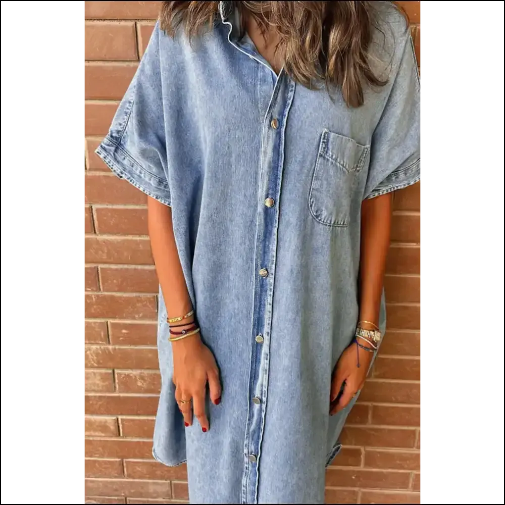 Denim Shirt Dress: Light Blue Vintage  & Ready to Party (or Not) 🤷‍♀️ Needful Things