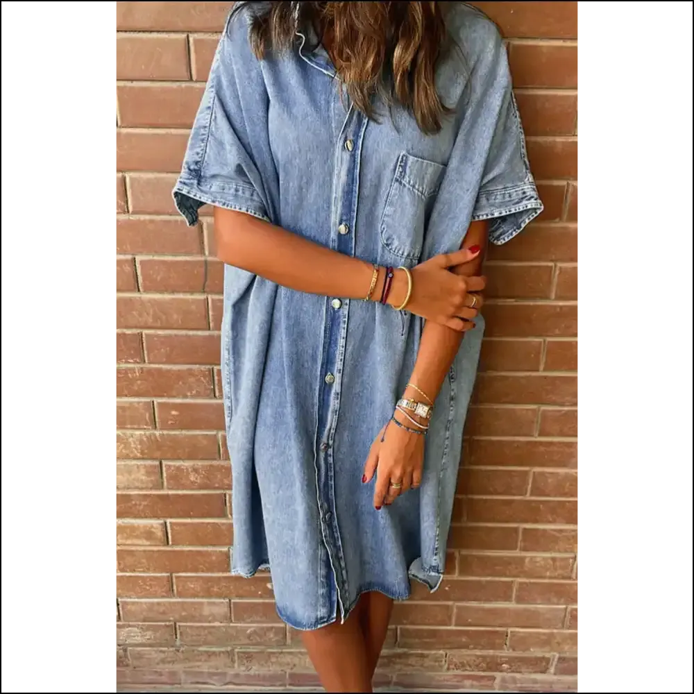 Denim Shirt Dress: Light Blue Vintage  & Ready to Party (or Not) 🤷‍♀️ Needful Things