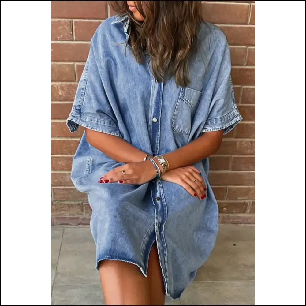 Denim Shirt Dress: Light Blue Vintage  & Ready to Party (or Not) 🤷‍♀️ Needful Things