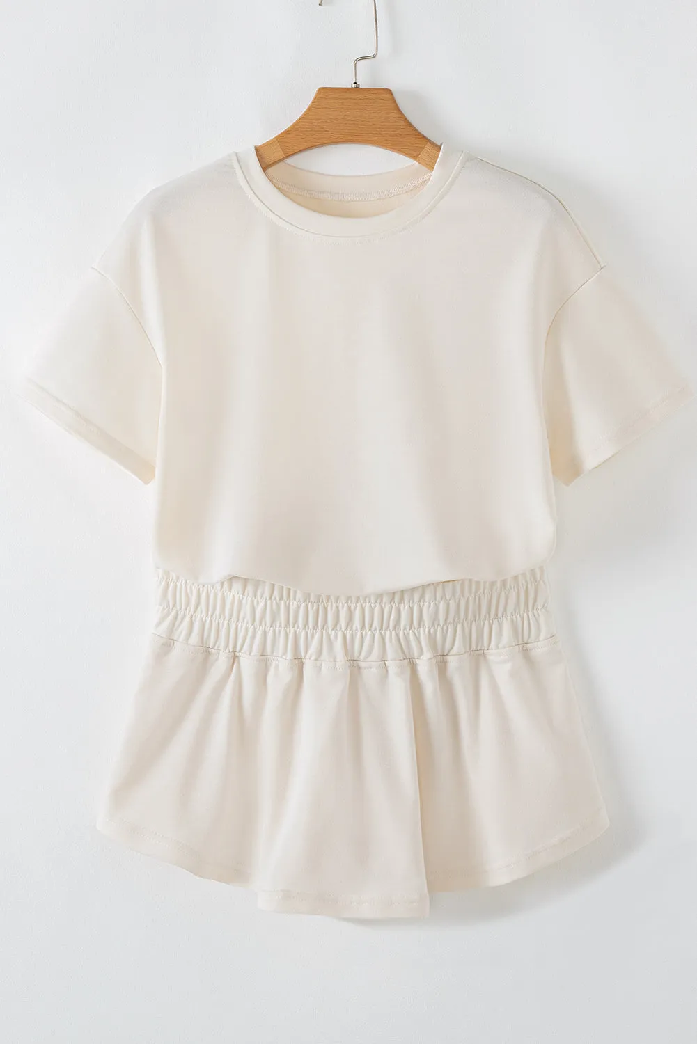 Desert Bloom Cropped Tee & Ruffle Skort Set