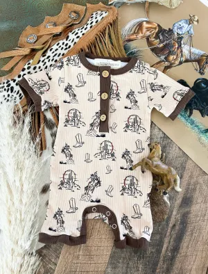Desert Boots Button Romper