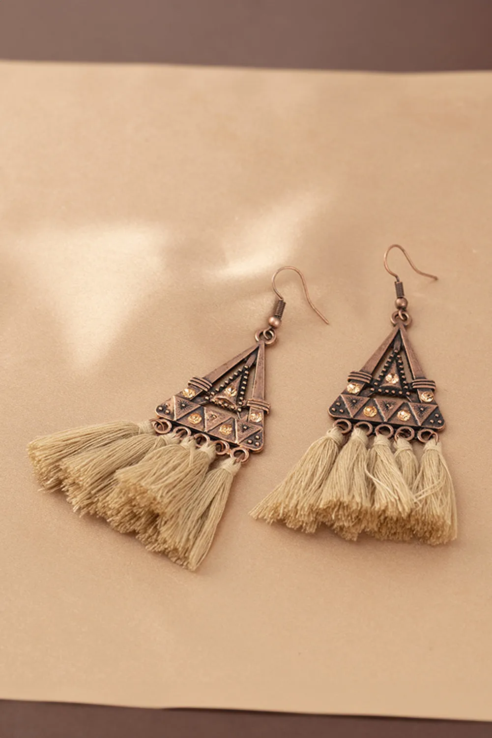 Desert Dusk Boho Tasseled Earrings