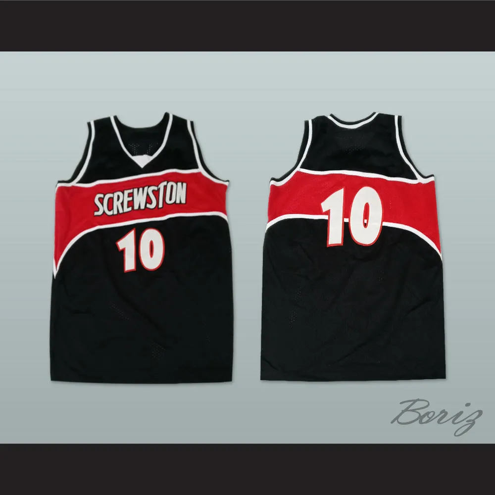 DJ Screw 10 Screwston Houston Black Basketball Jersey