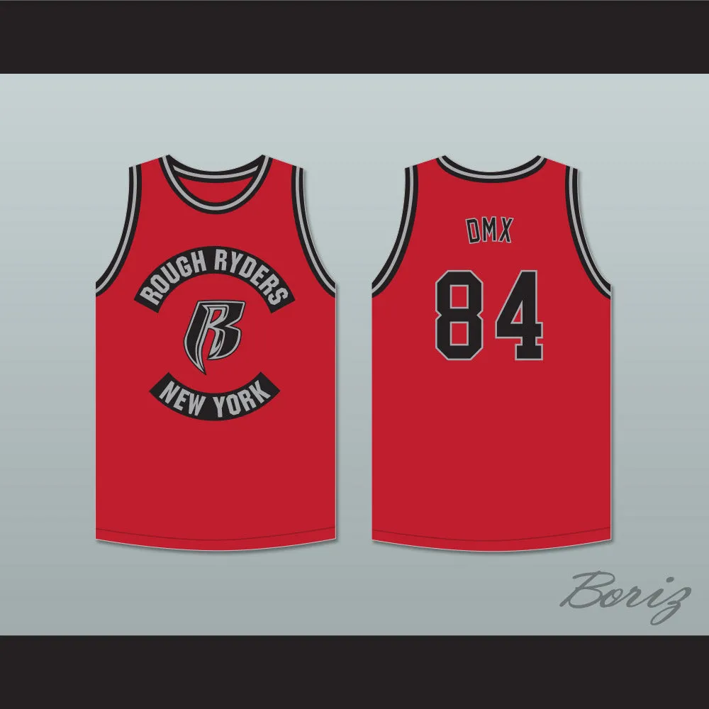 DMX 84 Rough Ryders Red Basketball Jersey 3