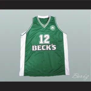 Dominique Wilkins 12 Panathinaikos B.C. Green Basketball Jersey