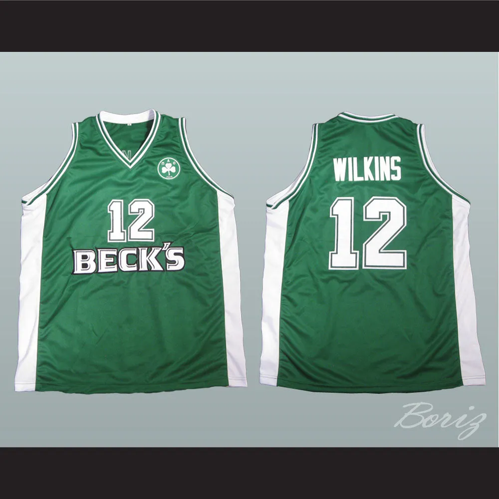 Dominique Wilkins 12 Panathinaikos B.C. Green Basketball Jersey