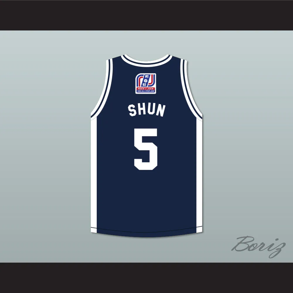 Donald 'Shun' Faison 5 Stars Basketball Jersey Rock N' Jock All Star Jam 2002