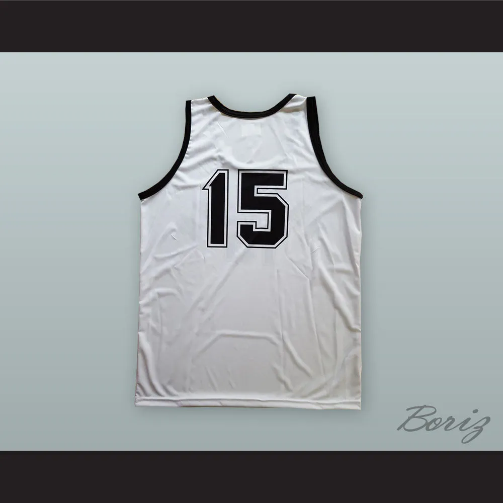 Drazen Dalipagic 15 KK Partizan Belgrade White Basketball Jersey