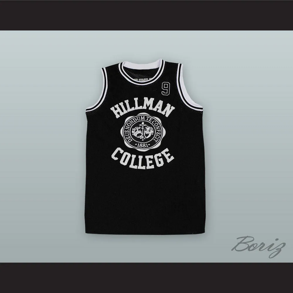 Dwayne Wayne 9 Hillman College Black Basketball Jersey