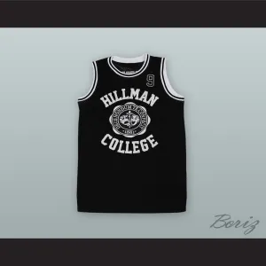 Dwayne Wayne 9 Hillman College Black Basketball Jersey