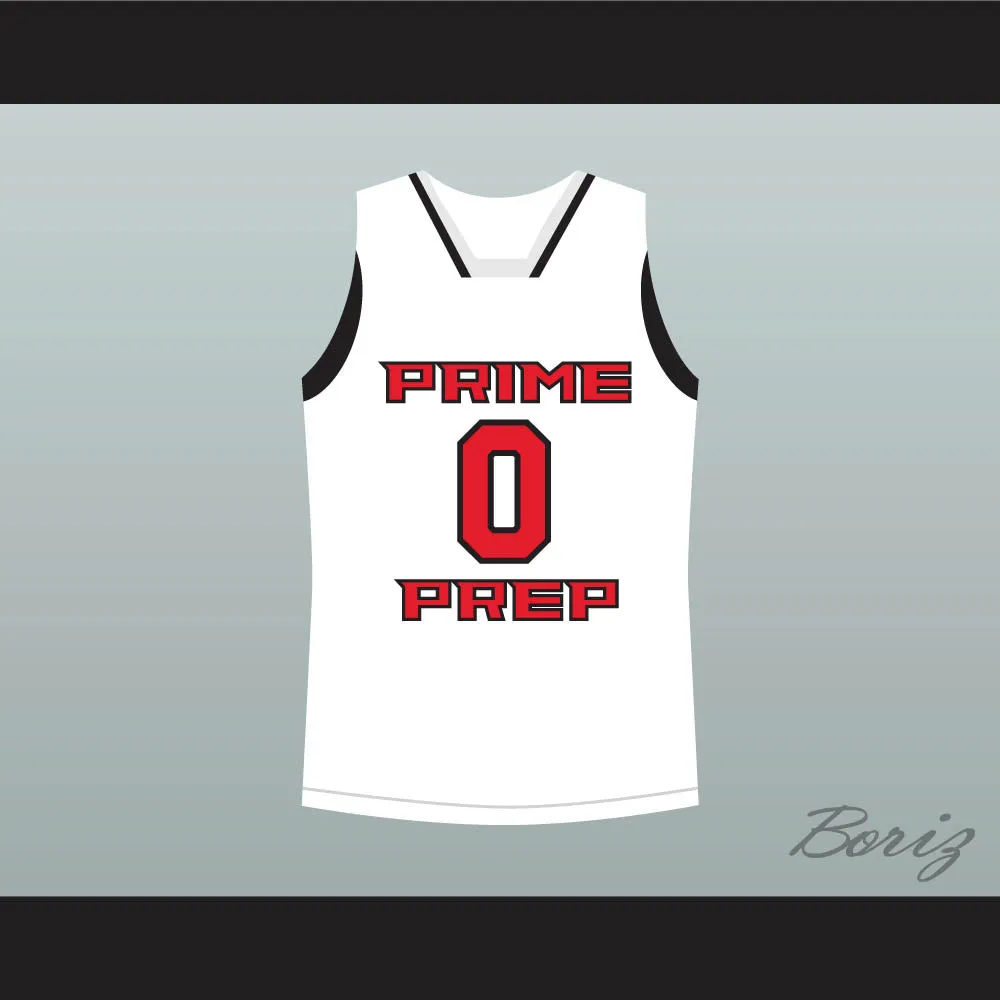 Emmanuel Mudiay 0 Prime Prep White Basketball Jersey