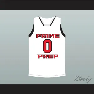 Emmanuel Mudiay 0 Prime Prep White Basketball Jersey