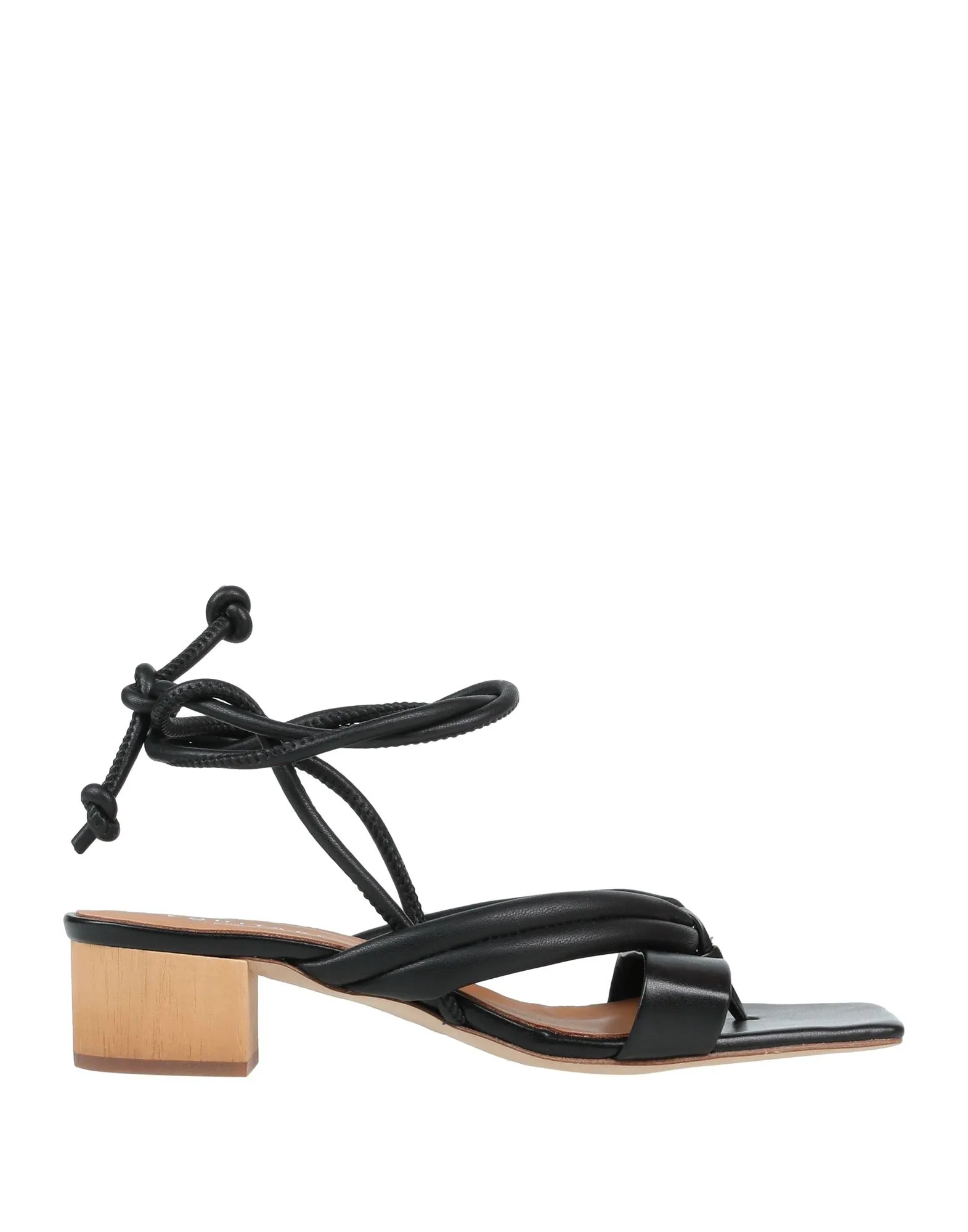 EQUITARE Black Thong sandals (17268810OA) Woman