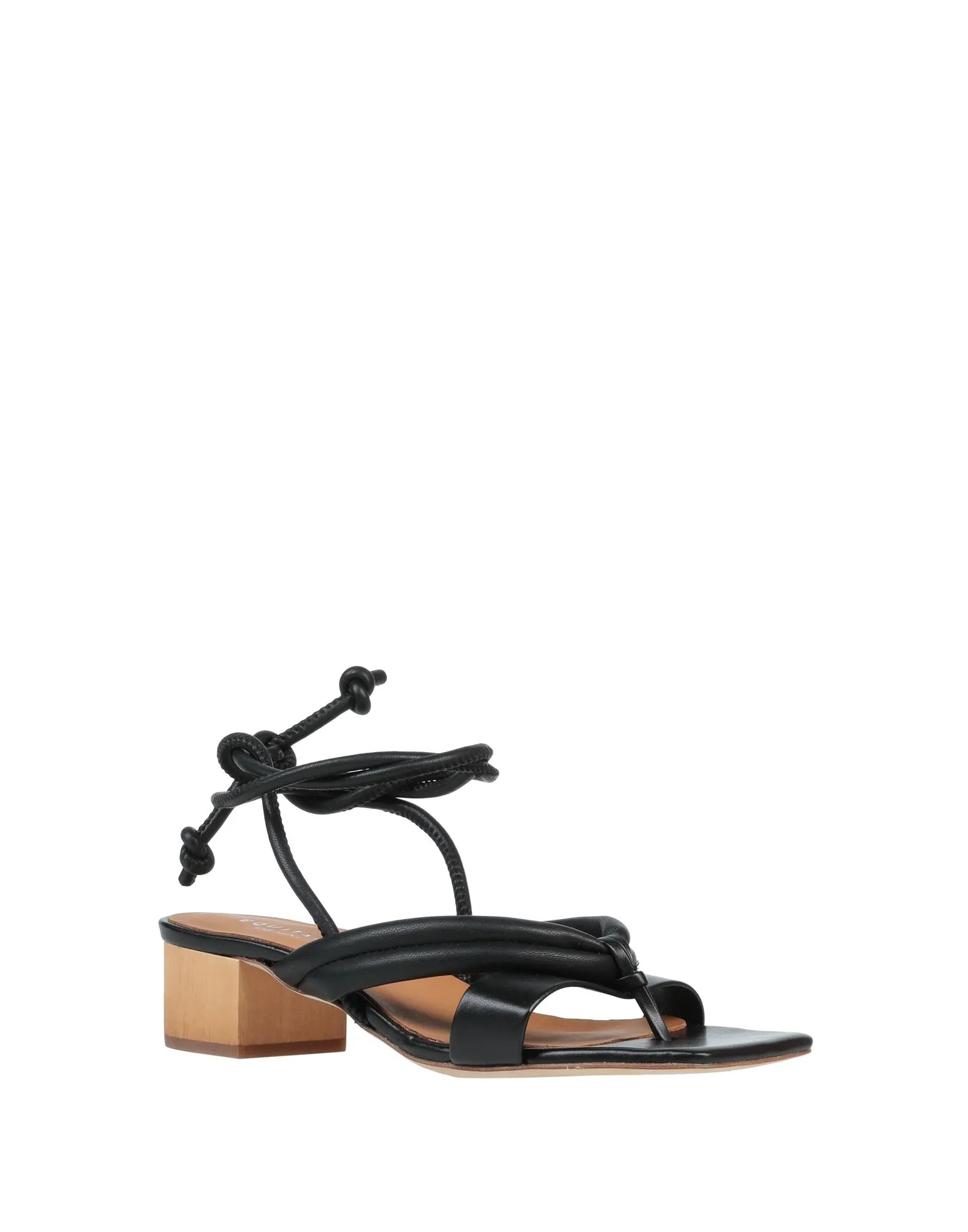 EQUITARE Black Thong sandals (17268810OA) Woman