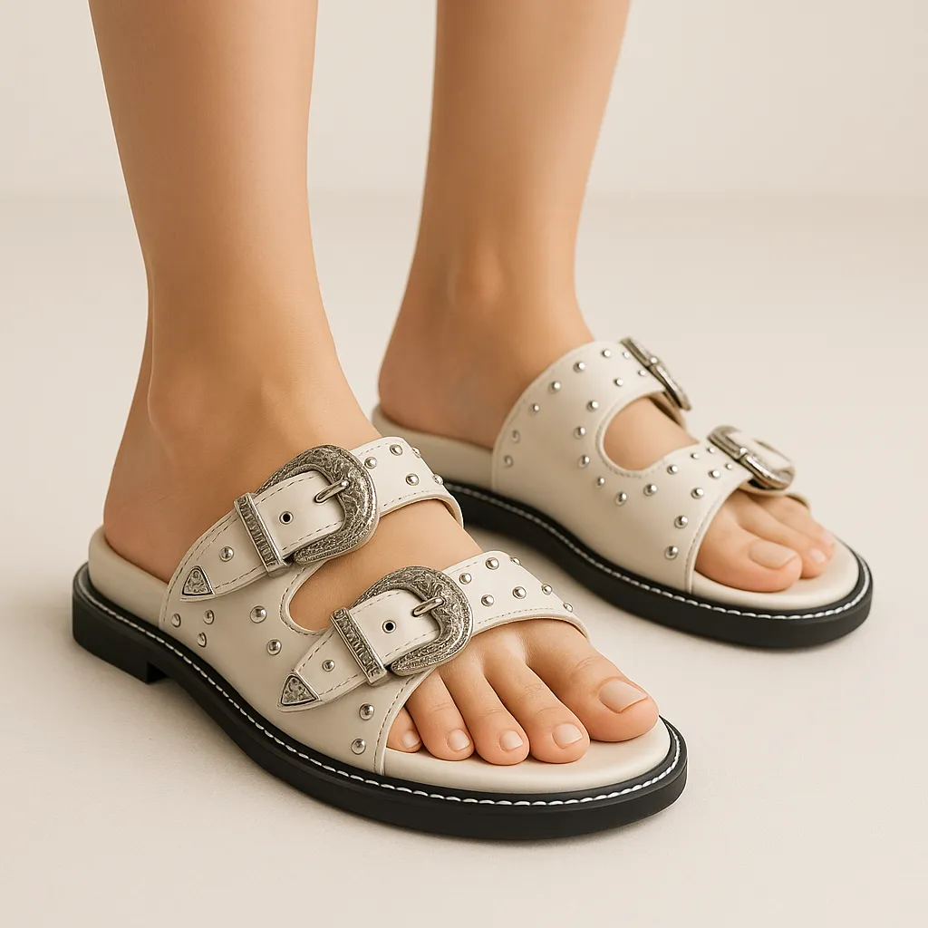 Famous Taylor Swift Slider Sandals - Ivory