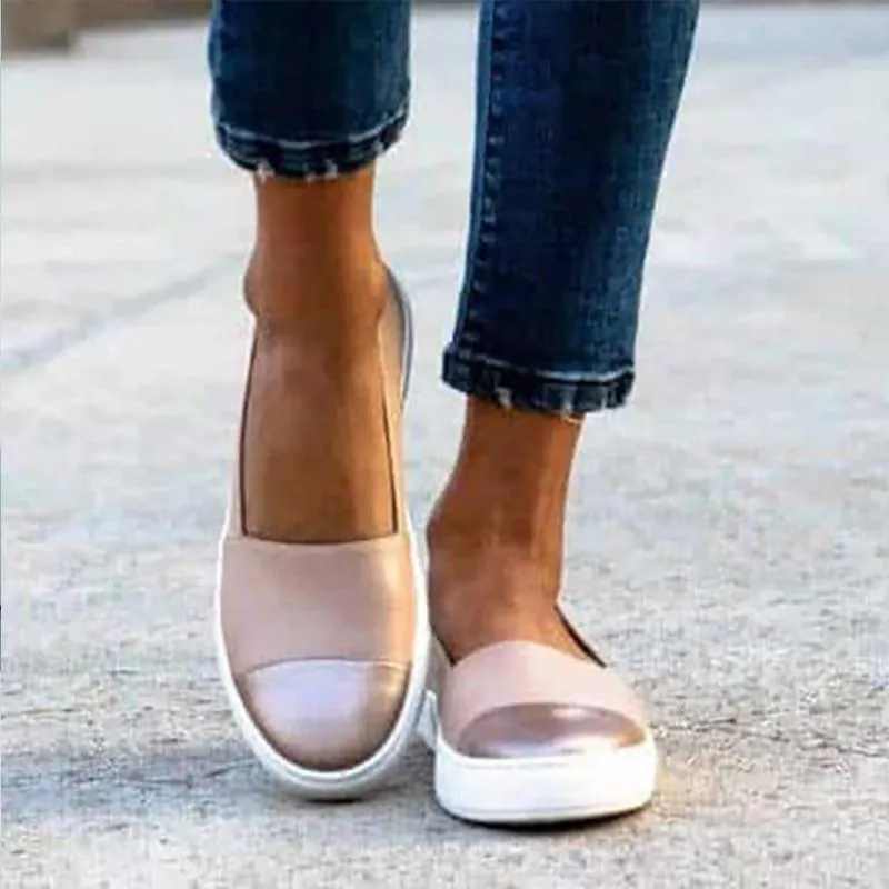 Flat Slip on Shoes Loafers Mocassin Platform Shoes