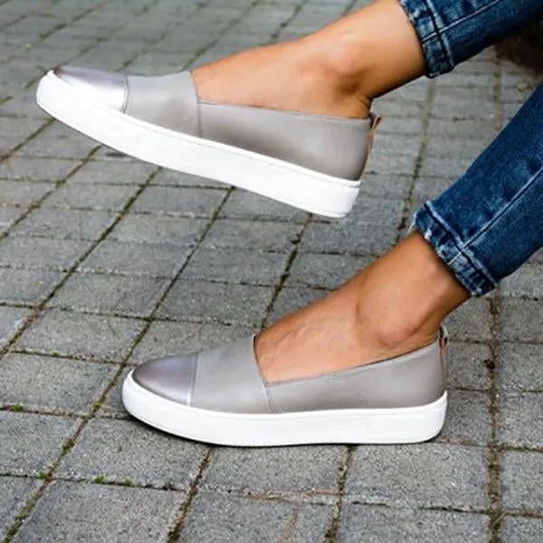 Flat Slip on Shoes Loafers Mocassin Platform Shoes