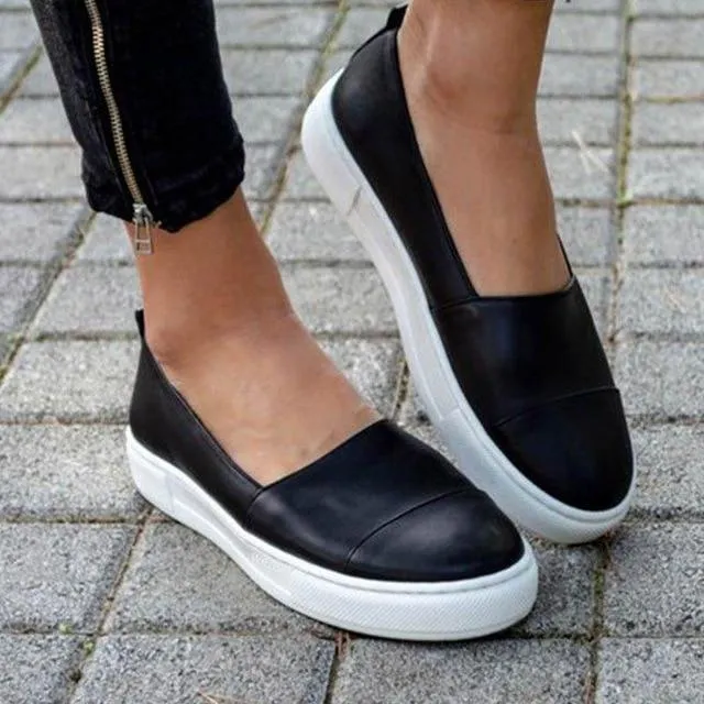 Flat Slip on Shoes Loafers Mocassin Platform Shoes