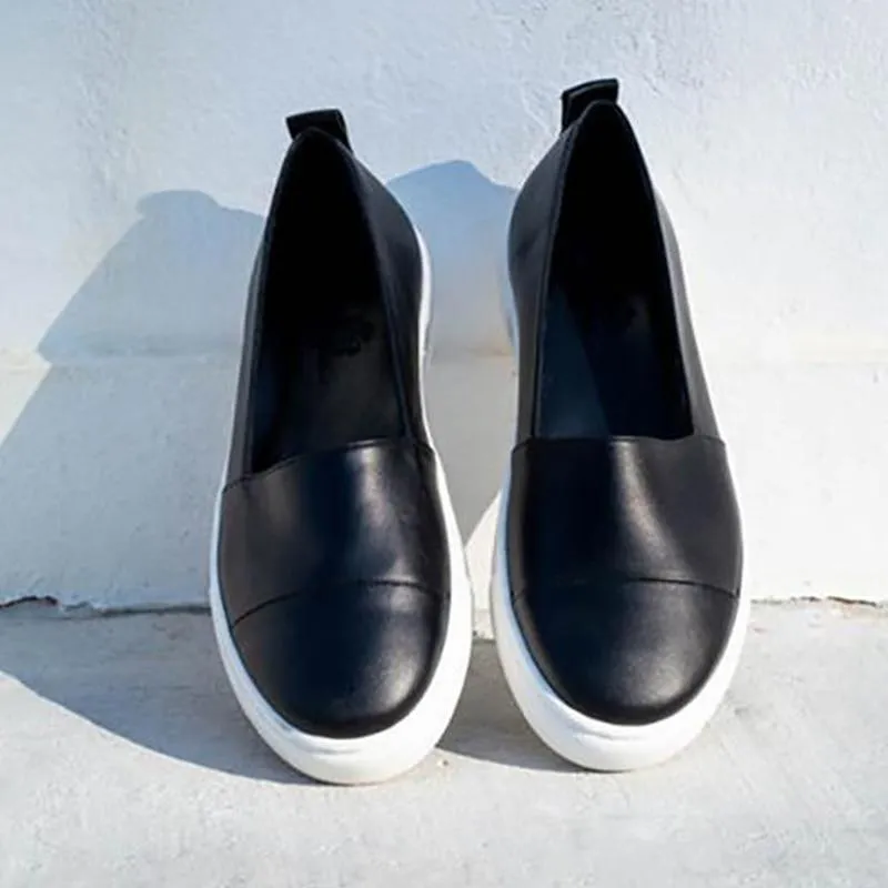 Flat Slip on Shoes Loafers Mocassin Platform Shoes