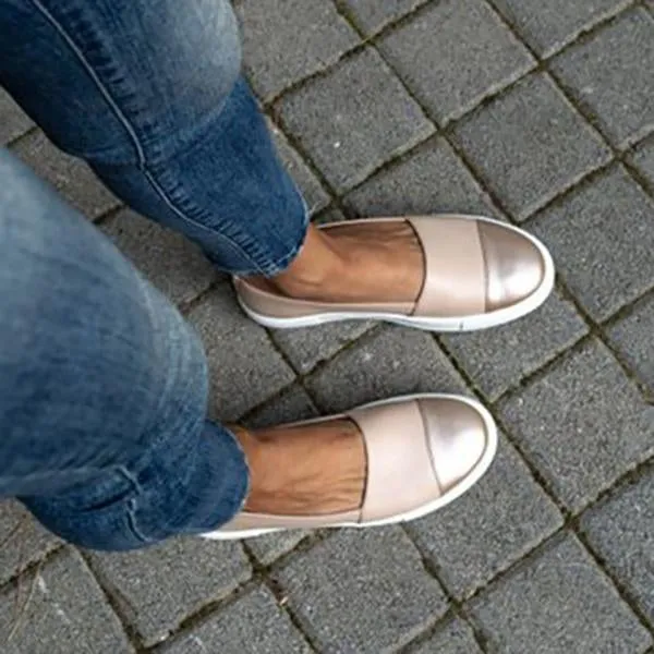 Flat Slip on Shoes Loafers Mocassin Platform Shoes