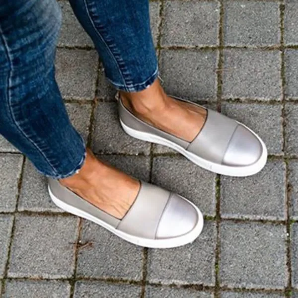 Flat Slip on Shoes Loafers Mocassin Platform Shoes