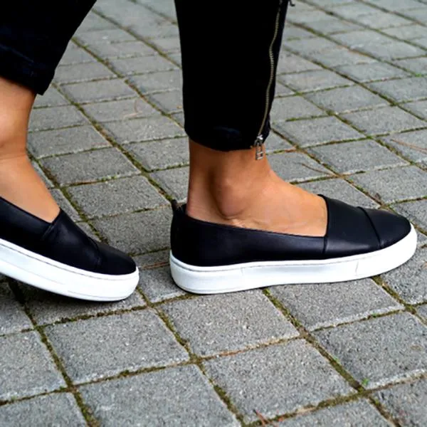 Flat Slip on Shoes Loafers Mocassin Platform Shoes