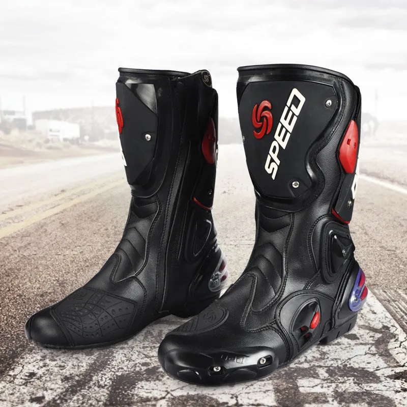 Four seasons men's off-road motorcycle boots