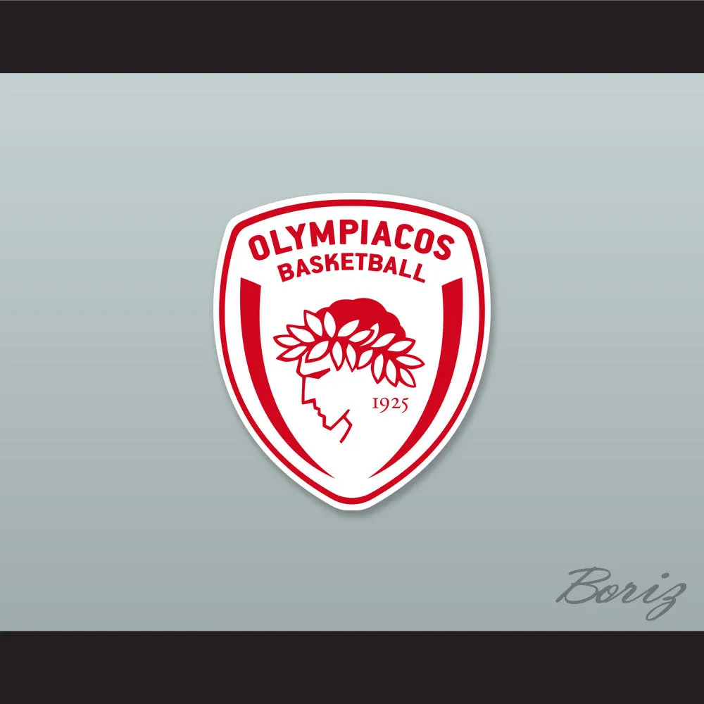 Georgios Printezis 15 Olympiacos Piraeus Greece Black Basketball Jersey