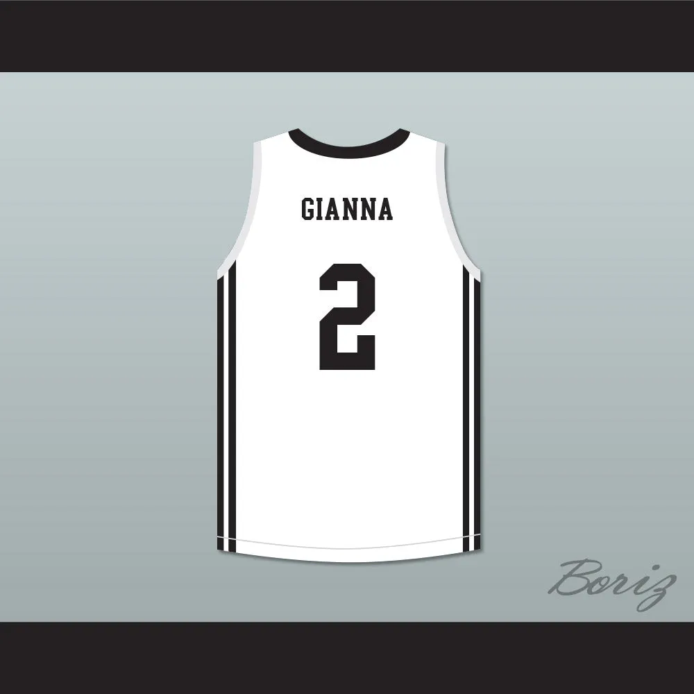 Gianna 2 Mamba Ballers White Basketball Jersey Version 3