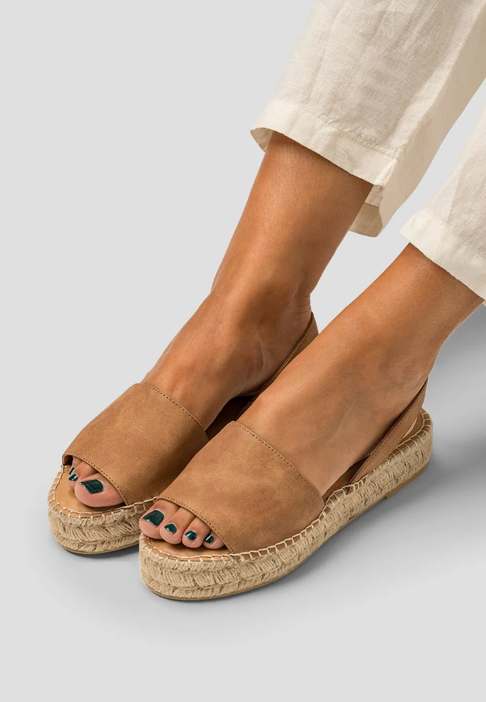 HEEL SANDAL CAMEL