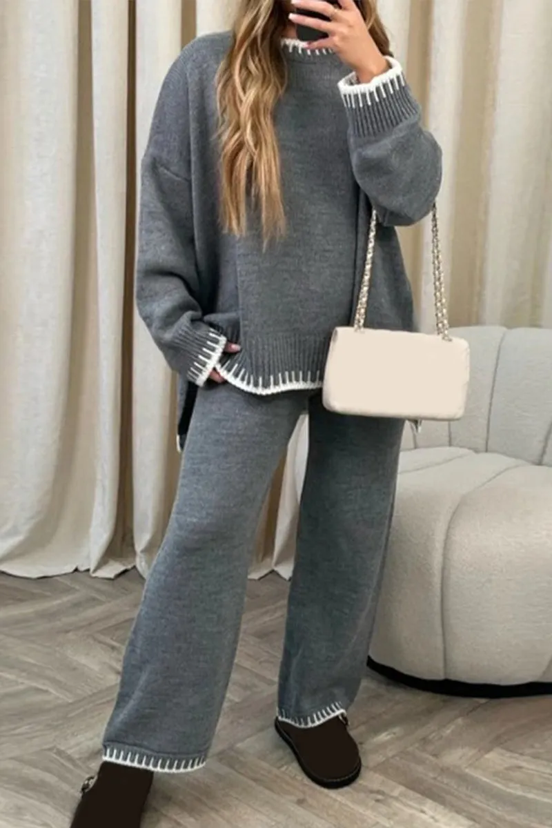 HUT1256 Cozy Knit Lounge Set