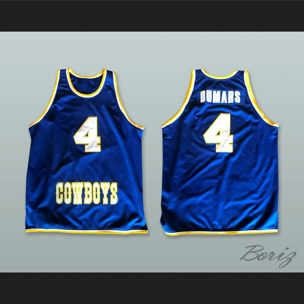 Joe Dumars 4 McNeese State Cowboys Blue Basketball Jersey