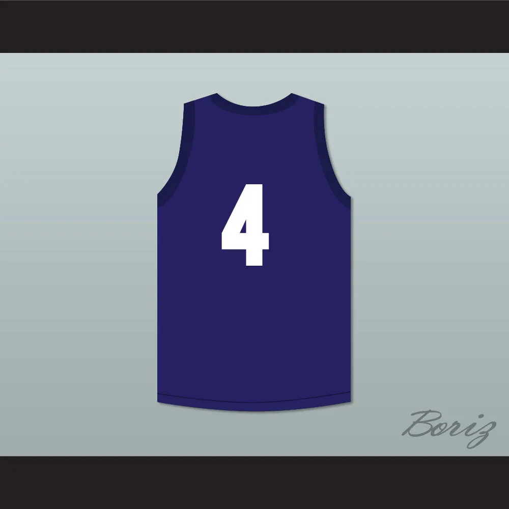 John Hogan 4 Blue Basketball Jersey Streetballers