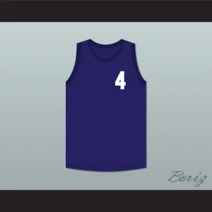 John Hogan 4 Blue Basketball Jersey Streetballers