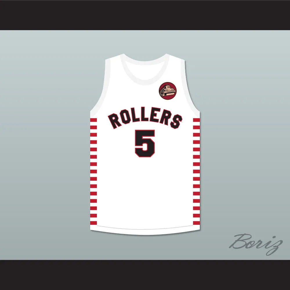 Kenny Sailors 5 Providence Steamrollers White Basketball Jersey with Patch 1