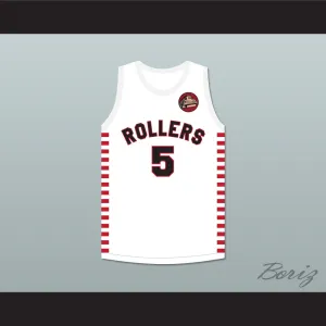 Kenny Sailors 5 Providence Steamrollers White Basketball Jersey with Patch 1