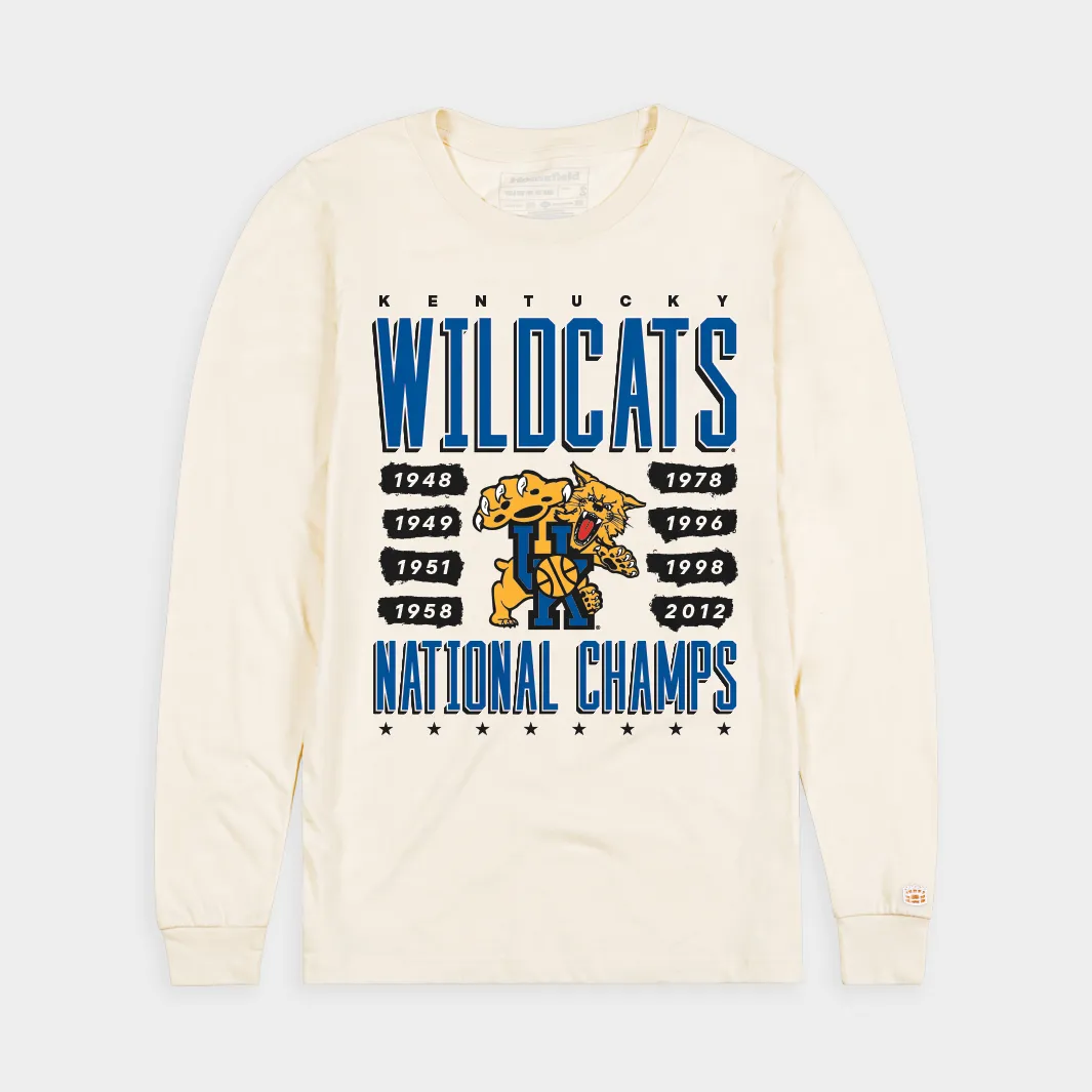 Kentucky Basketball 8-Time National Champs Long Sleeve