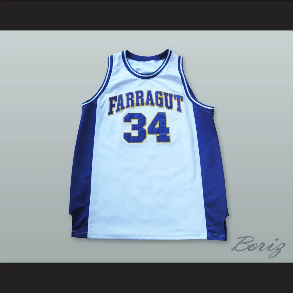 Kevin Garnett 34 Farragut Career Academy Basketball Jersey
