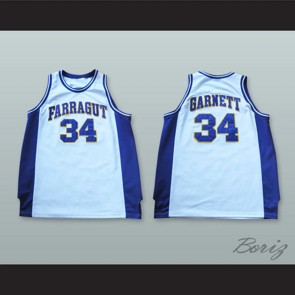 Kevin Garnett 34 Farragut Career Academy Basketball Jersey