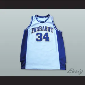 Kevin Garnett 34 Farragut Career Academy Basketball Jersey