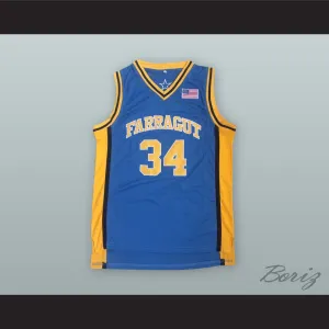 Kevin Garnett 34 Farragut Career Academy Blue Basketball Jersey