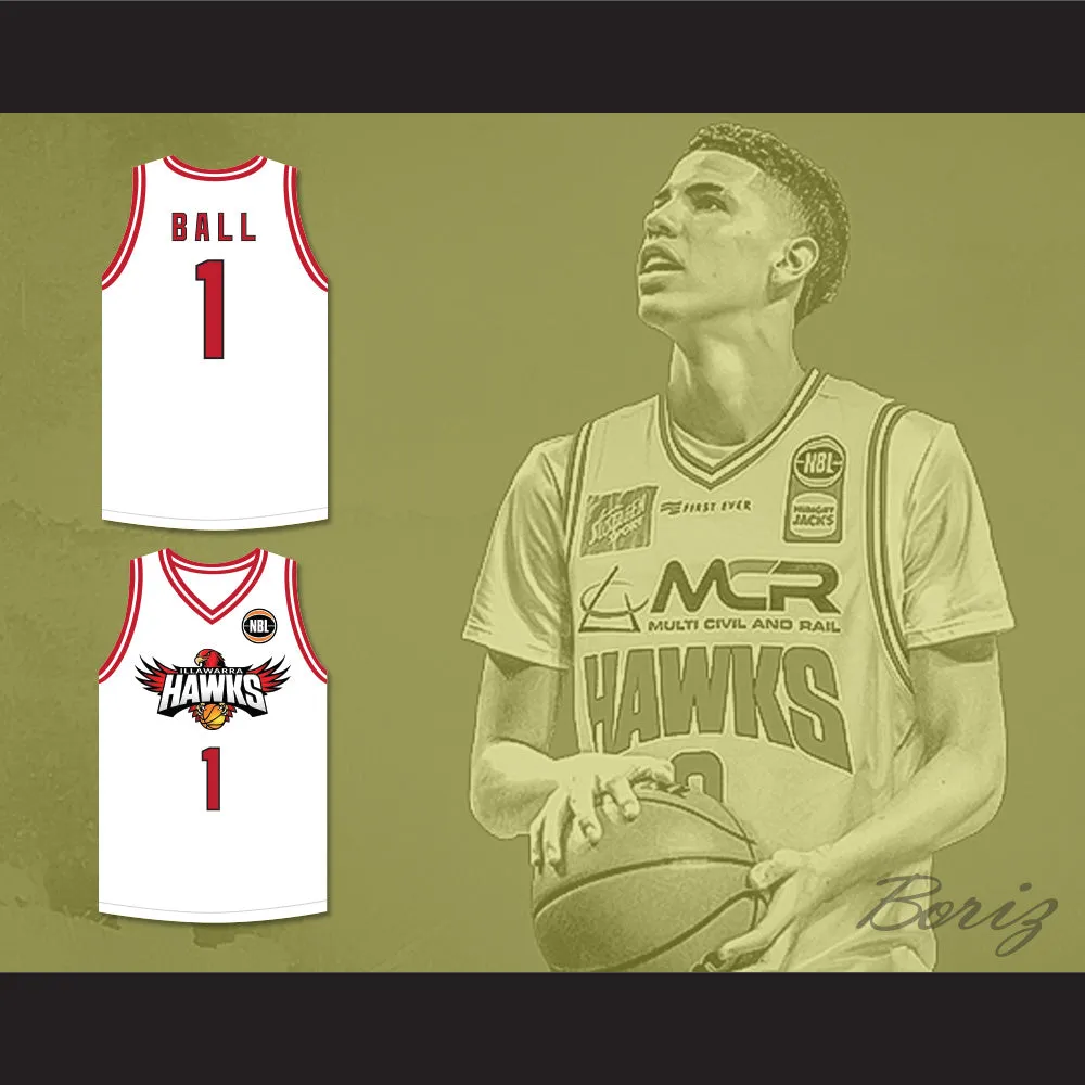 LaMelo Ball 1 Illawarra Hawks White Basketball Jersey 2