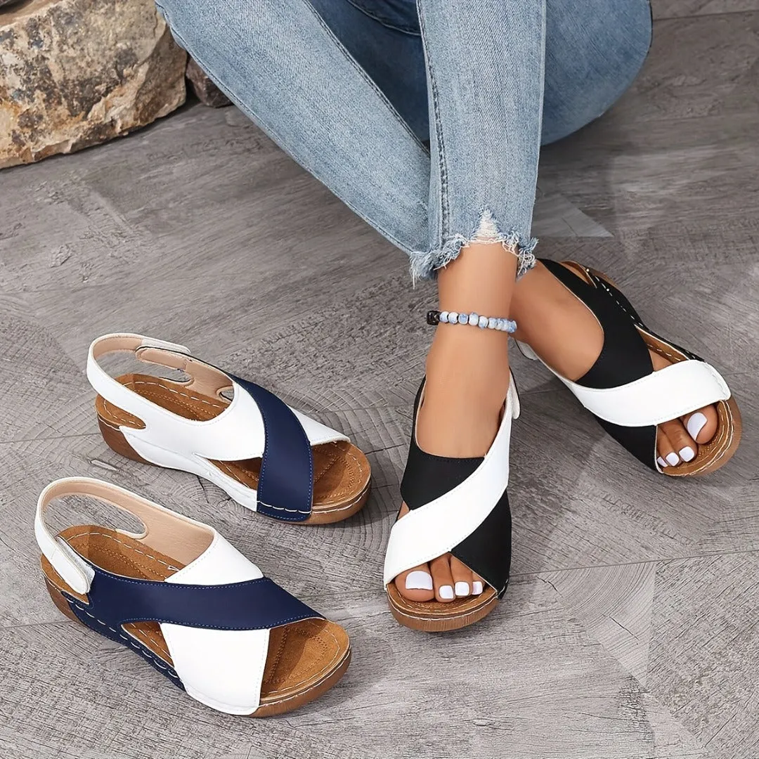 🔥Last Day Promotion 44% OFF - Women's Ultra Comfortable Slope Heel Orthopaedic Sandals