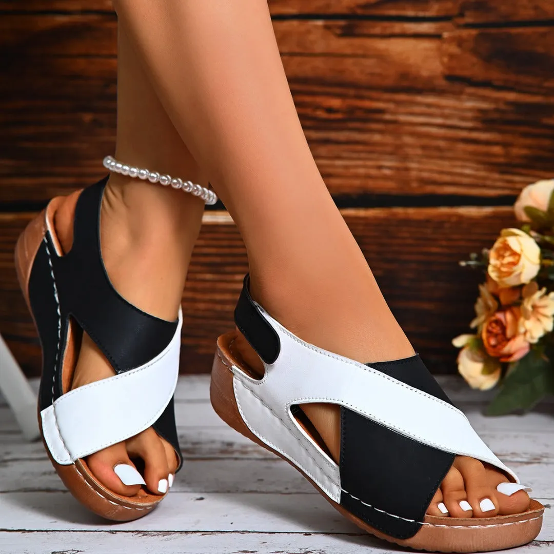 🔥Last Day Promotion 44% OFF - Women's Ultra Comfortable Slope Heel Orthopaedic Sandals