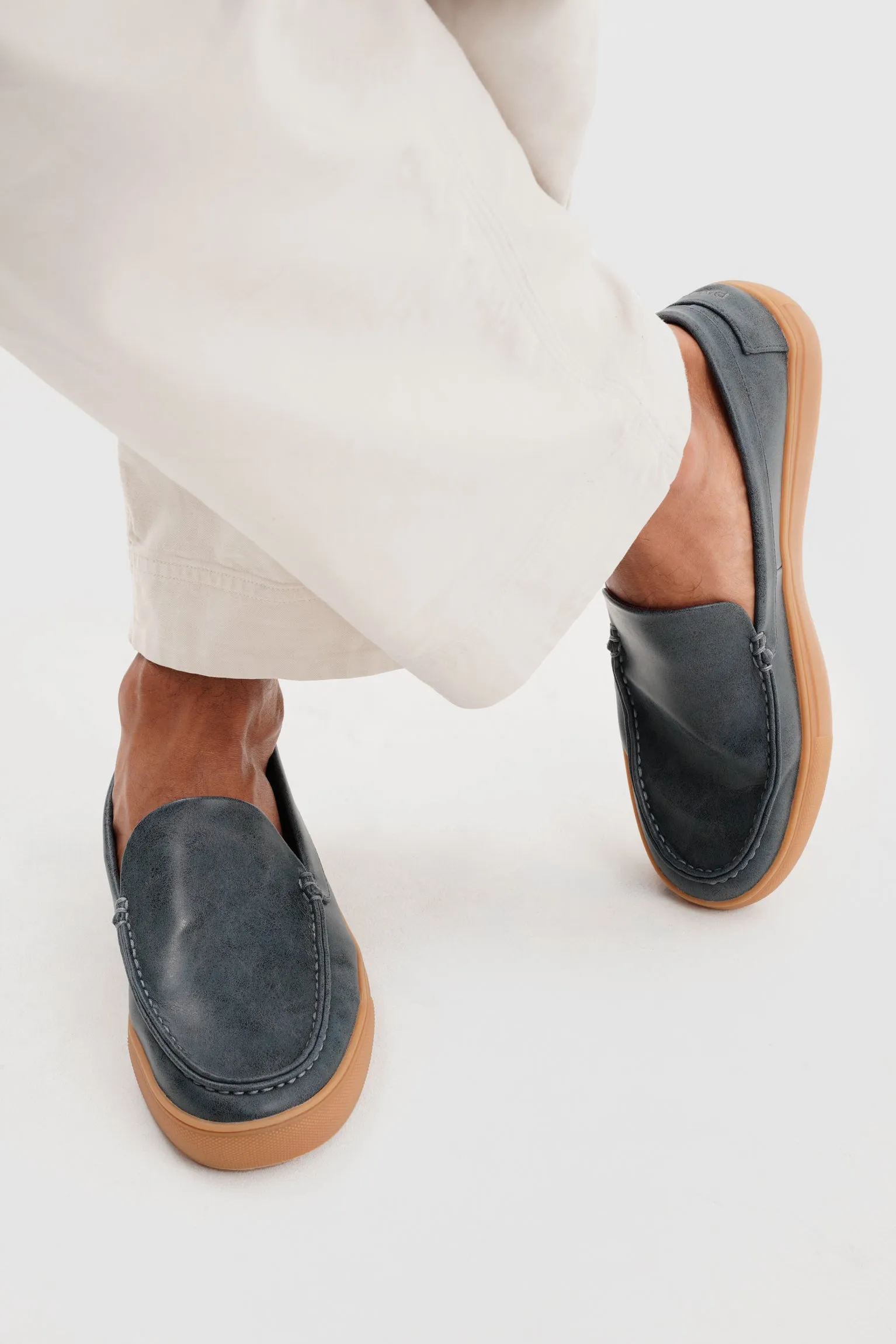 LOAFER MICROFIBER NAPA BLUEBERRY