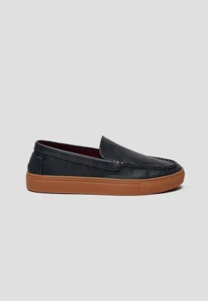 LOAFER MICROFIBER NAPA BLUEBERRY