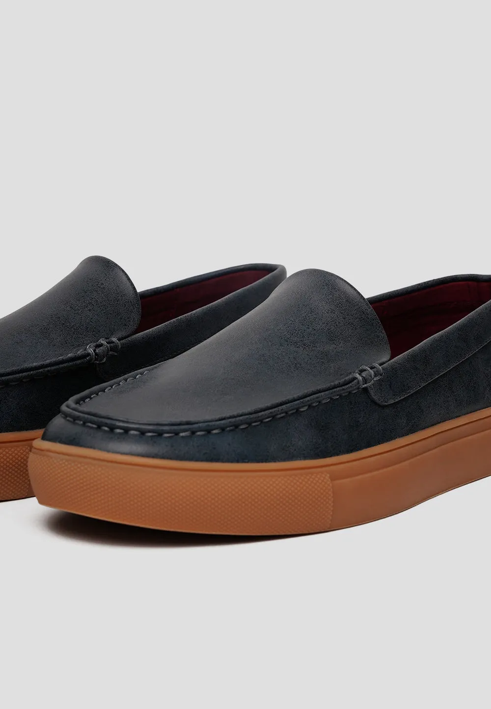 LOAFER MICROFIBER NAPA BLUEBERRY