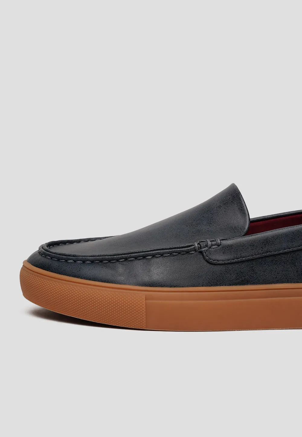 LOAFER MICROFIBER NAPA BLUEBERRY